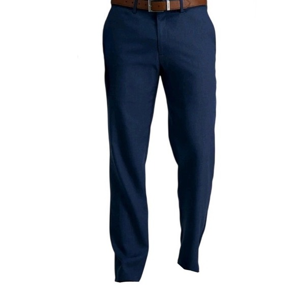 Haggar Other - Haggar H26 Suit Pants Mens 34x32 Navy Blue New Ultra Slim Flex Series Trousers